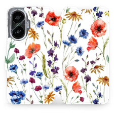 Mobiwear Flip Xiaomi Poco F7 virágok tok (5907861247719) tok és táska