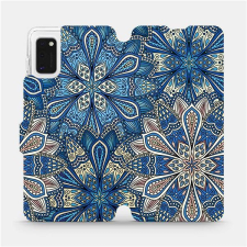 Mobiwear Flipové pouzdro na mobil Samsung Galaxy A41 - V108P Modré mandala květy tok és táska