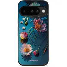 Mobiwear Glossy Google Pixel 10 felszíni virágok fényes tok tok és táska