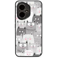 Mobiwear Glossy Honor 400 cicák fényes tok tok és táska