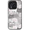 Mobiwear Glossy Honor 400 Lite fényes tok - macskák (5907861007450)