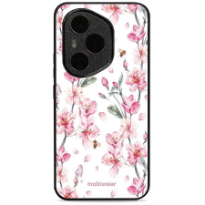 Mobiwear Glossy Honor 400 Pro virágok fényes tok tok és táska