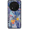 Mobiwear Glossy Honor Magic7 Lite 5G kék virágok fényes tok