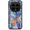 Mobiwear Glossy Honor Magic8 Pro fényes tok - G037G, kék virágok