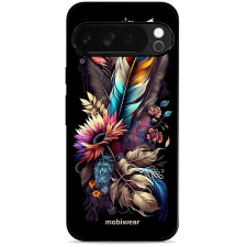 Mobiwear Glossy lesklé pouzdro na Google Pixel 10 Pro XL kytice s pírkem tok és táska