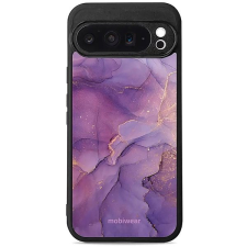 Mobiwear Glossy lesklé pouzdro na Google Pixel 9 Pro XL fialový mramor tok és táska