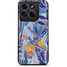 Mobiwear Glossy Motorola Edge 70 Fusion fényes tok - G037G, kék virágok tok és táska