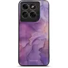 Mobiwear Glossy Motorola Edge 70 Fusion fényes tok - G050G, lila márvány
