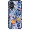 Mobiwear Glossy POCO X8 Pro fényes tok - G037G, kék virágok