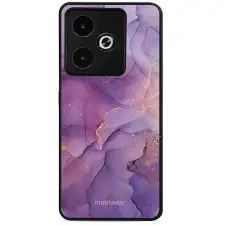 Mobiwear Glossy Realme GT 7 lila márvány fényes tok tok és táska