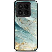 Mobiwear Glossy Xiaomi 15 fényes tok - zöldes márvány tok és táska