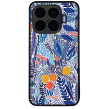 Mobiwear Glossy Xiaomi 17T Pro fényes tok - G037G, kék virágok tok és táska