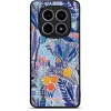 Mobiwear Glossy Xiaomi Redmi Note 15 4G fényes tok - G037G, kék virágok