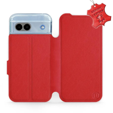 Mobiwear Google Pixel 8a 5G piros bőr flip tok - L_RDS (5906511220355) tok és táska