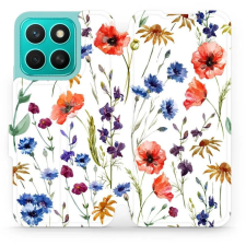 Mobiwear Honor X8c flip tok - mezei virágok (5906511901674) tok és táska