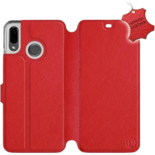Mobiwear Huawei Nova 3 piros flipes bőr tok tok és táska