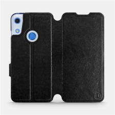 Mobiwear Huawei Y6S fekete flipes tok szürke belsővel tok és táska