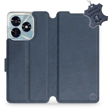 Mobiwear Kožené flip pouzdro pro Honor X5c Plus modré tok és táska