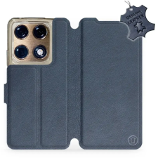 Mobiwear Kožené Flip pouzdro pro Motorola Signature 5G - modré tok és táska