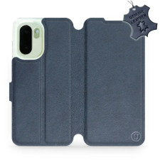 Mobiwear Kožené flip pouzdro pro OnePlus 15R - modré tok és táska