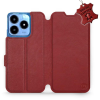 Mobiwear Leather Mobiwear flip book for Realme C63 - Dark red - L_DRS (5906511380035)