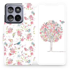 Mobiwear Motorola Edge 60 Fusion flip tok - fa (5907861000208) tok és táska