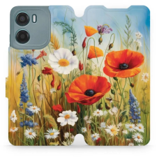 Mobiwear Motorola Moto G05 flip tok - nyári rét (5906511822436) tok és táska