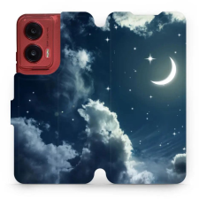 Mobiwear Motorola Moto G35 flip tok - égbolt (5906511902855) tok és táska