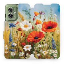 Mobiwear Motorola Moto G55 5G flip tok - nyári rét (5906511905153) tok és táska