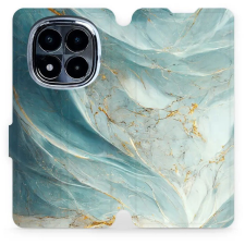 Mobiwear Poco X7 flip tok - zöldes márvány (5906511683792) tok és táska