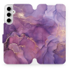 Mobiwear Samsung Galaxy A16 4G / 5G flip tok - lila márvány