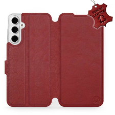 Mobiwear Samsung Galaxy A16 4G / 5G sötétpiros bőr flip tok (5906511508644) tok és táska