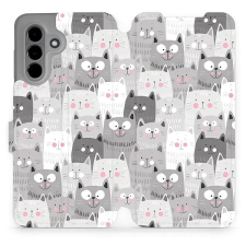 Mobiwear Samsung Galaxy A26 flip tok - macskák tok és táska