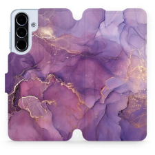 Mobiwear Samsung Galaxy A56 flip tok - lila márvány (5906511805927) tok és táska