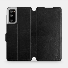 Mobiwear Samsung Galaxy S20 FE fekete flipes tok szürke belsővel tok és táska