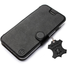 Mobiwear Samsung Galaxy S21 FE fekete bőr flip tok - L_BLS (5903516724758) tok és táska