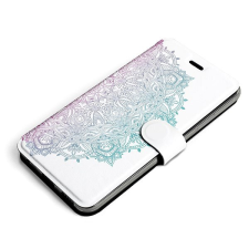Mobiwear Samsung Galaxy S21 FE flip tok - M008S, Mandala tok és táska