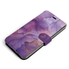 Mobiwear Samsung Galaxy S21 FE flip tok - VP20S, lila márvány (5904808140270)