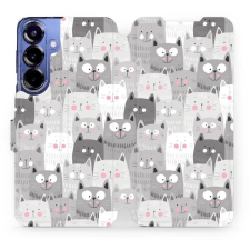 Mobiwear Samsung Galaxy S25 Plus flip tok - macskák (5906511687561) tok és táska