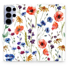 Mobiwear Samsung Galaxy S25 Ultra flip tok - mezei virágok (5906511689824) tok és táska