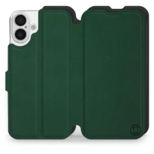 Mobiwear Soft Touch Apple iPhone 16 Plus zöld / fekete flip tok (5906511375536) tok és táska