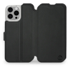 Mobiwear Soft Touch Apple iPhone 16 Pro Max fekete flip tok (5906511378650)