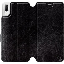 Mobiwear Sony Xperia L3 fekete flipes tok szürke belsővel tok és táska