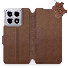 Mobiwear Xiaomi 14T barna bőr flip tok (5906511510166) tok és táska