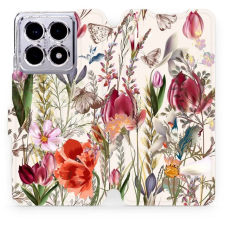 Mobiwear Xiaomi 14T flip tok - rét (5906511510463) tok és táska