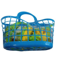Mochtoys Homokozókészlet strandkosárban, 7 részes - fiús, többféle (11100) (11100) homokozójáték