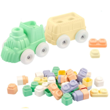 Mochtoys Play&Squish 24 darabos építőjáték vonattal (12774) kreatív és készségfejlesztő