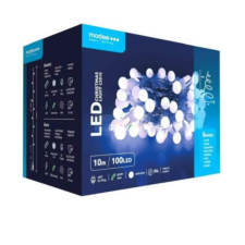 Modee LED karácsonyi gömbfűzér 100LED/10m kültéri fehér-fényű 10000K Berry Modee karácsonyfa izzósor