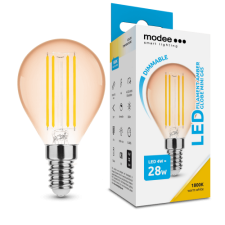 Modee LED lámpa , égő , izzószálas hatás , filament  , E14 foglalat , G45 , 4 Watt , dimmelhető... izzó