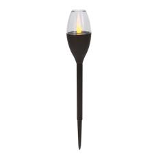 Modee LED lámpatest , napelemes , földbe leszúrható , meleg fehér , 1800K , fekete , IP44 , Modee kültéri világítás